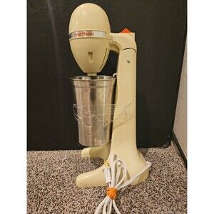 Vintage Hamilton Beach Drink Master 727-1 Scovill Milkshake Malt Mixer Almond